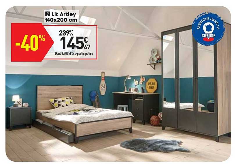 lit artley 140x200 cm