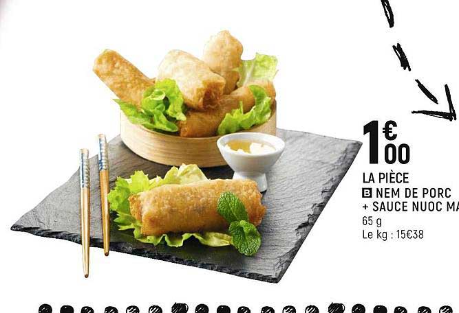 nem de porc + sauce nuoc