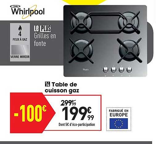 Table De Cuisson Gaz Whirlpool
