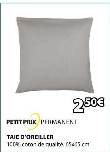 taie d'oreiller