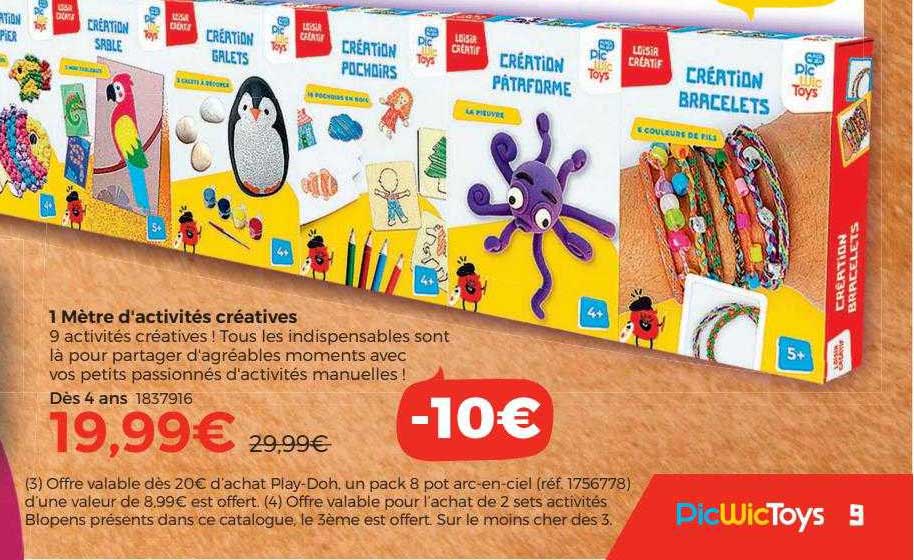 1 mètre d'activité créative