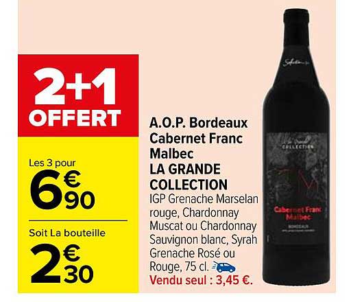 a.o.p. bordeaux cabernet franc malbec la grande collection