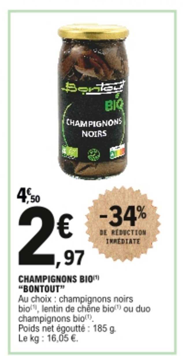 champignons bio "bontout"