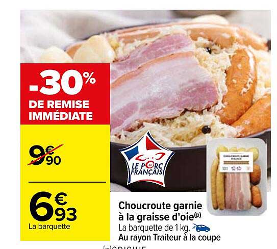 choucroute garnie à la graisse d'oie