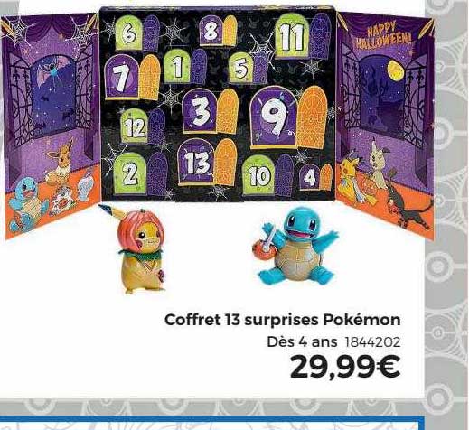 coffret 13 surprises pokémon