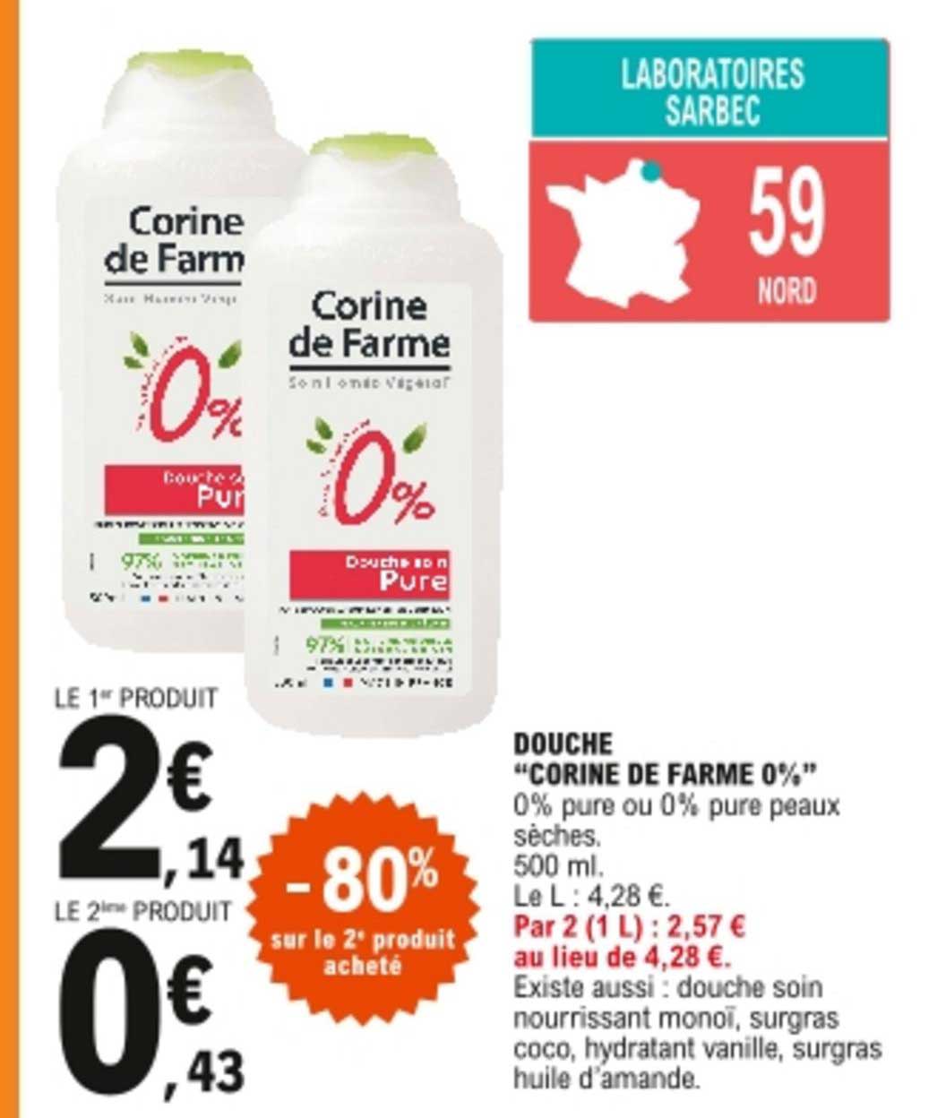 douche "corine de farme 0%"