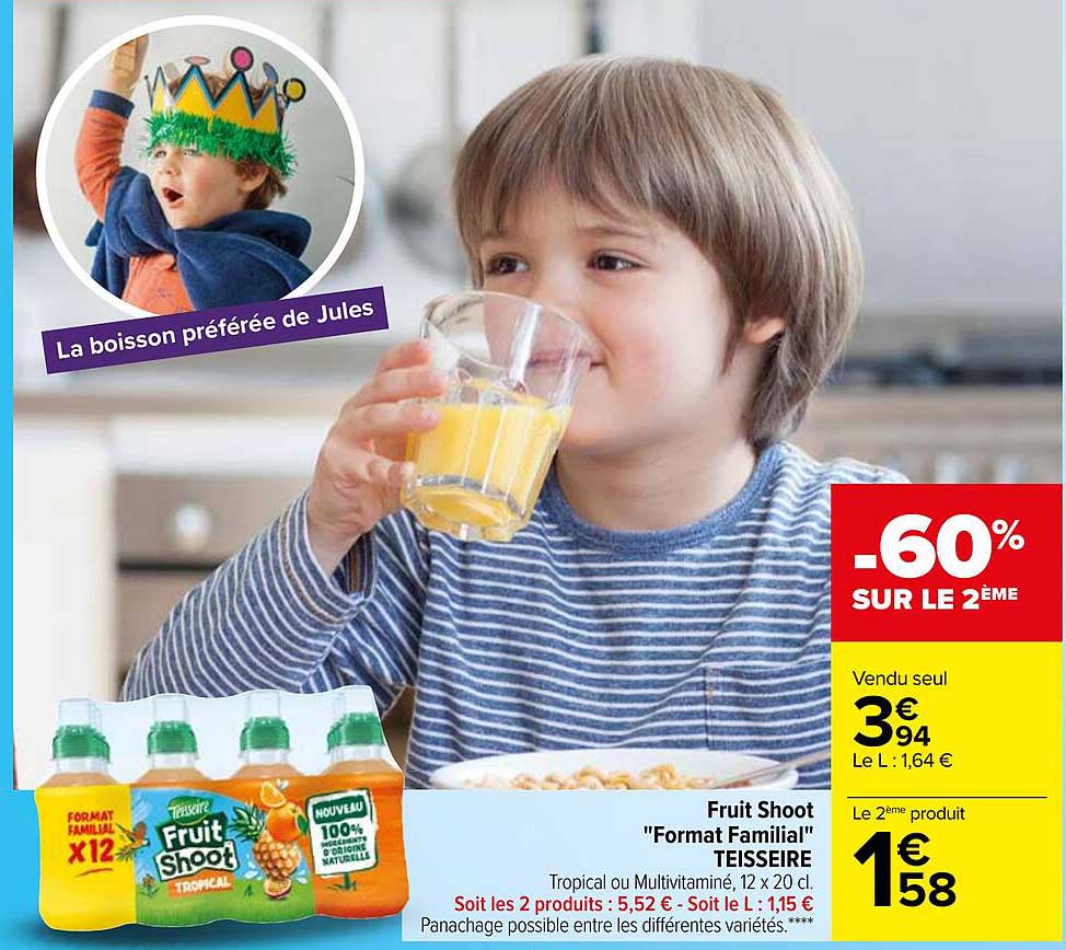 fruit shoot "format familial" teisseire