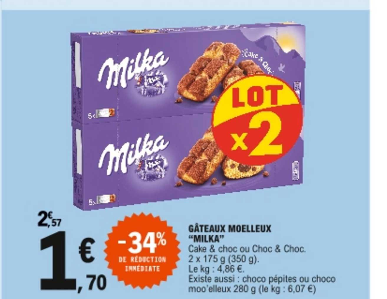 Gâteaux Moelleux "milka" -34% De Réduction Immédiate