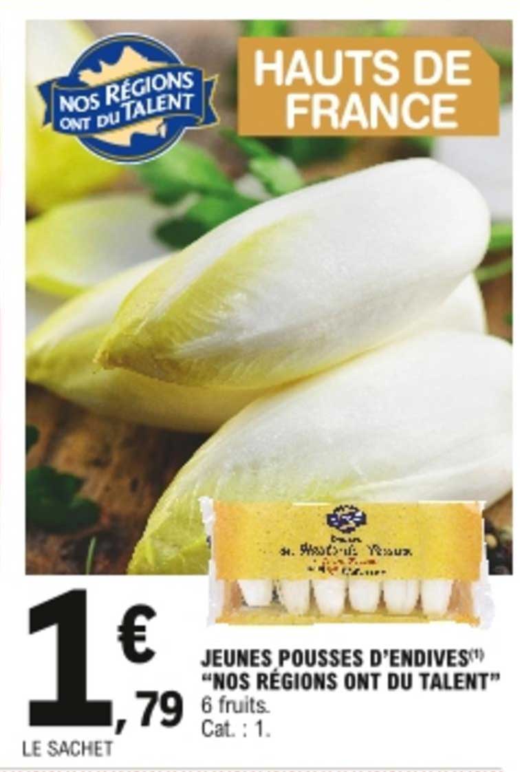 jeunes pousses d'endives "nos régions ont du talent"