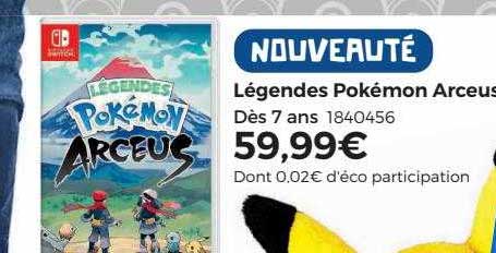 légendes pokémon arceus