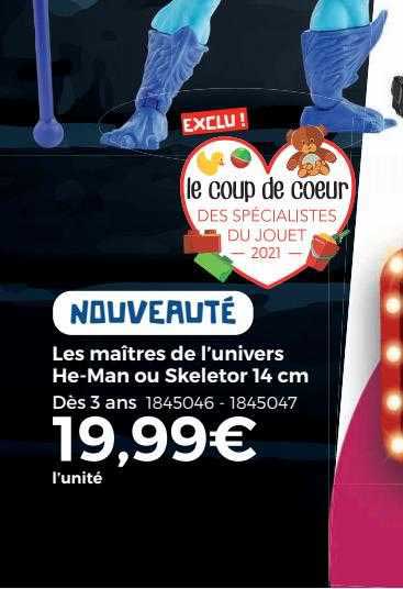 les maîtres de l'univers he-Man ou skeletor 14 cm