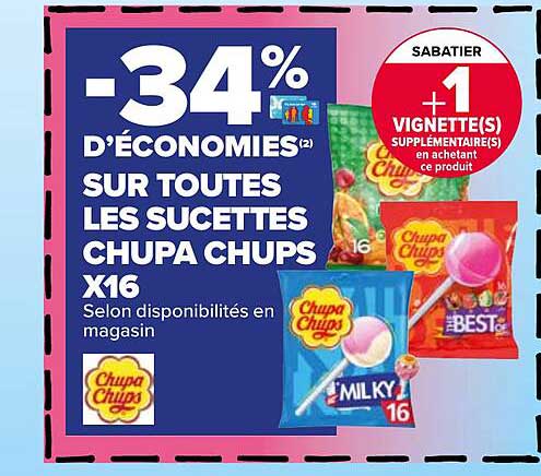 les sucettes chupa chups x16