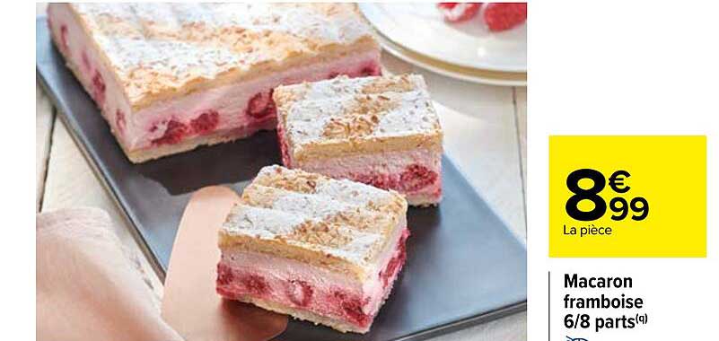 Macaron Framboise 6-8 Parts