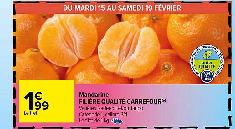 Mandarine Filière Qualité Carrefour