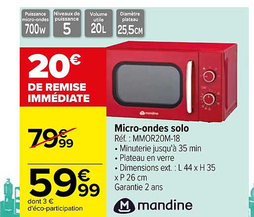 micro-ondes solo mandine