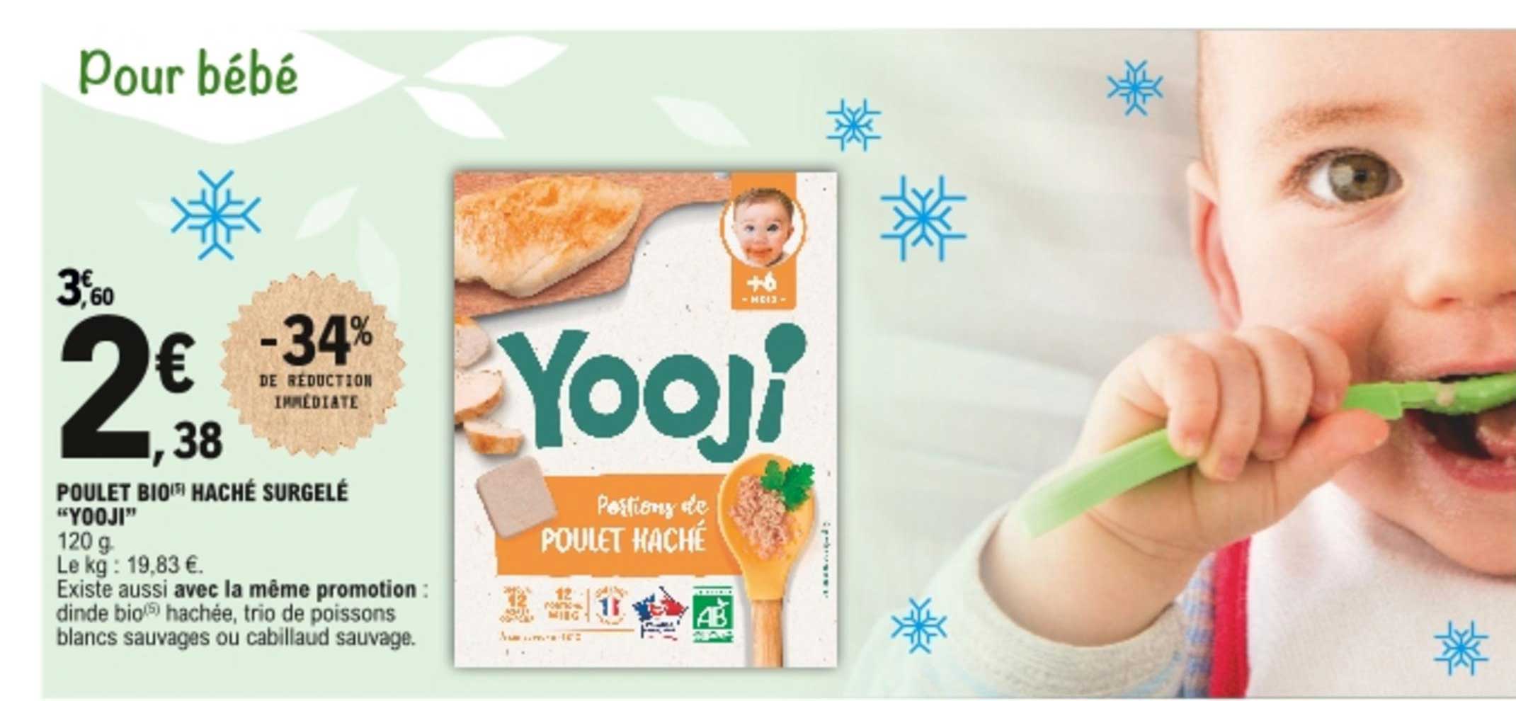 Poulet Bio Haché Surgelé "yooji" -34% De Réduction Immédiate