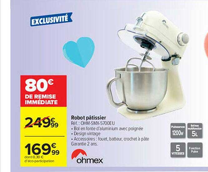 Robot Pâtissier Ohmex