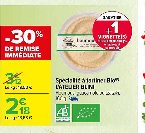 spécialité à tartiner bio l'atelier blini