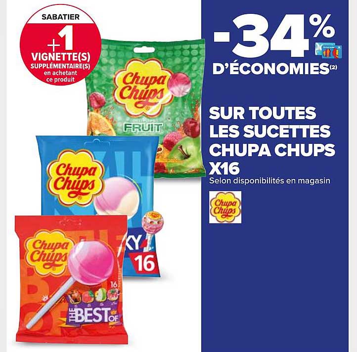 sucettes chupa chups x16