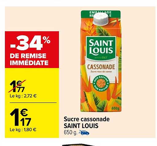 sucre cassonade saint louis