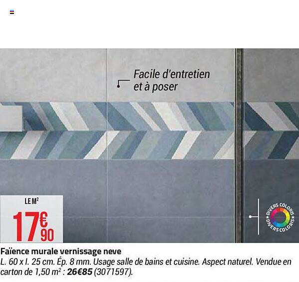 Faïence Murale Vernissage Neve