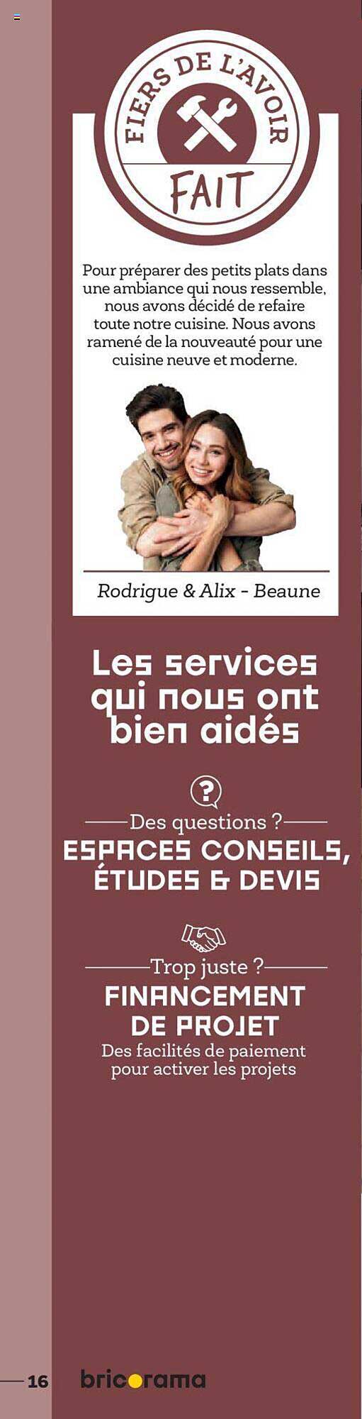 fiers de l'avoir fait