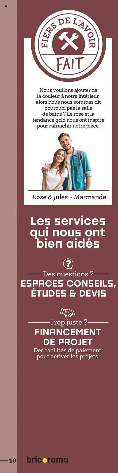 fiers de l'avoir fait