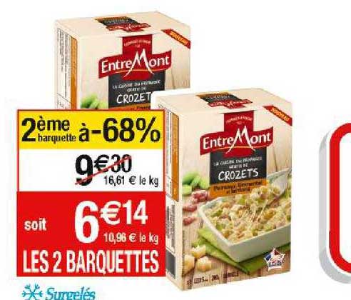 les 2 barquettes entre mont