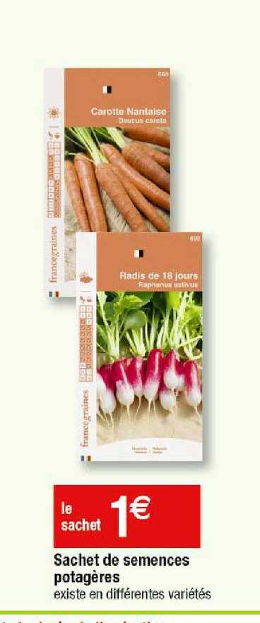 sachet de semences potagères