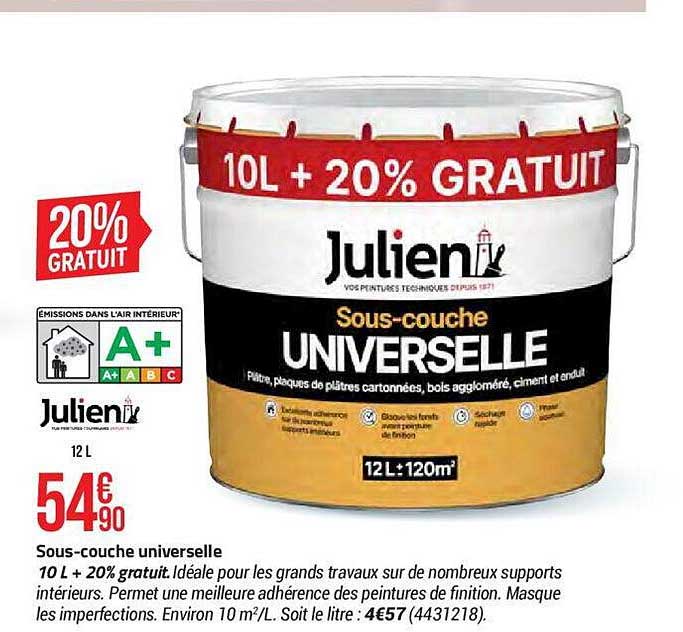 sous-couche universelle julien