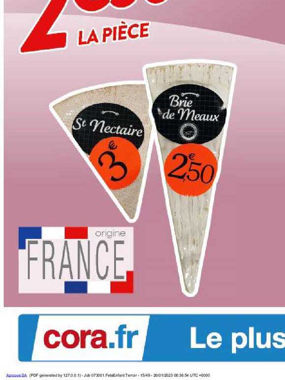 St Nectaire, Brie De Meaux