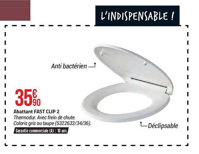 Abattant Fast Clip 2