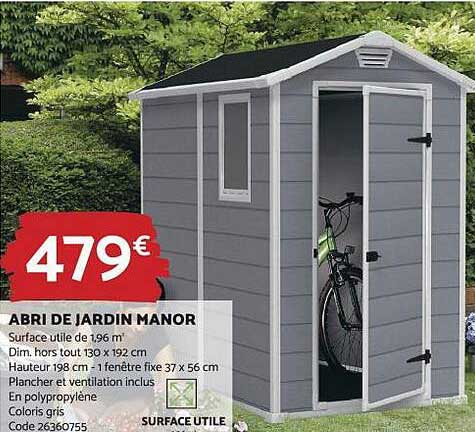 abri de jardin manor