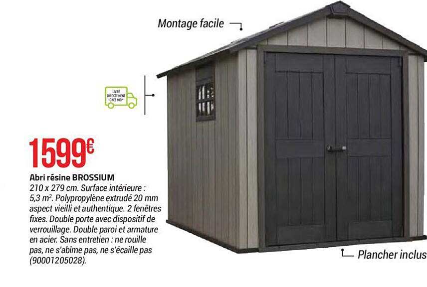 abri résine brossium