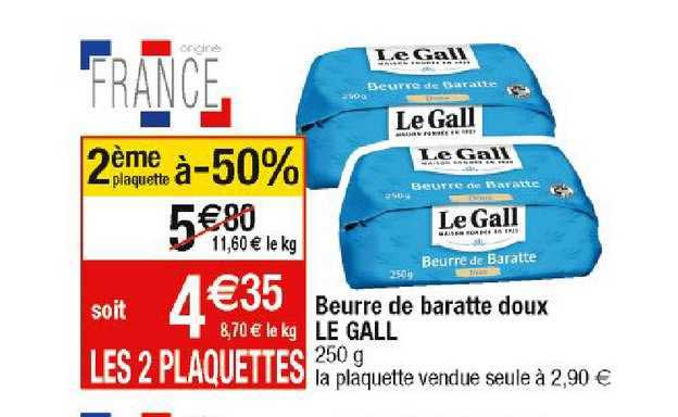 beurre de baratte doux le gall