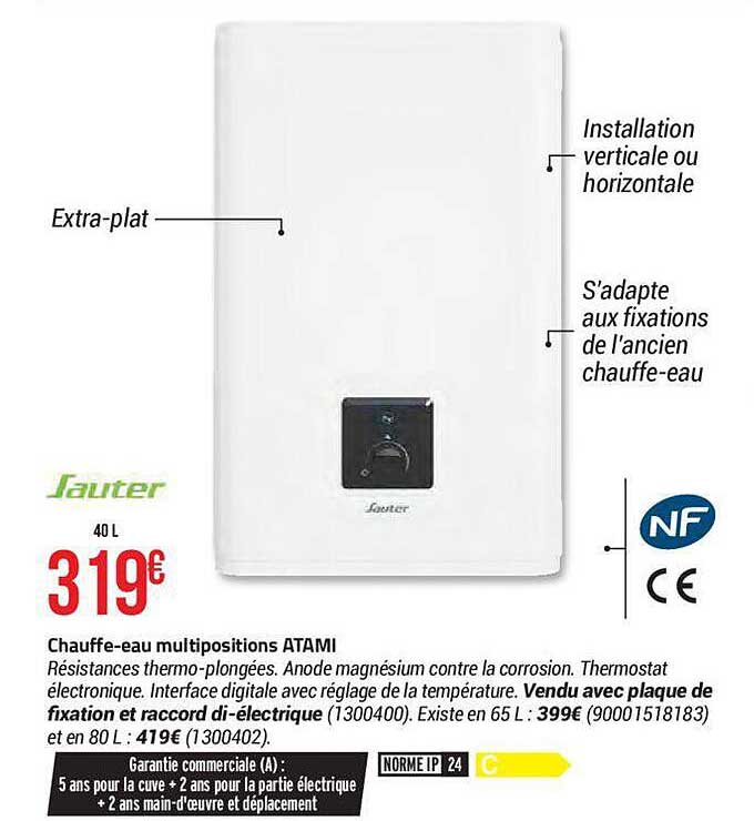 chauffe-eau multipositions atami
