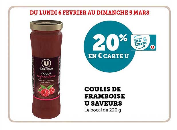 Coulis De Framboise U Saveurs