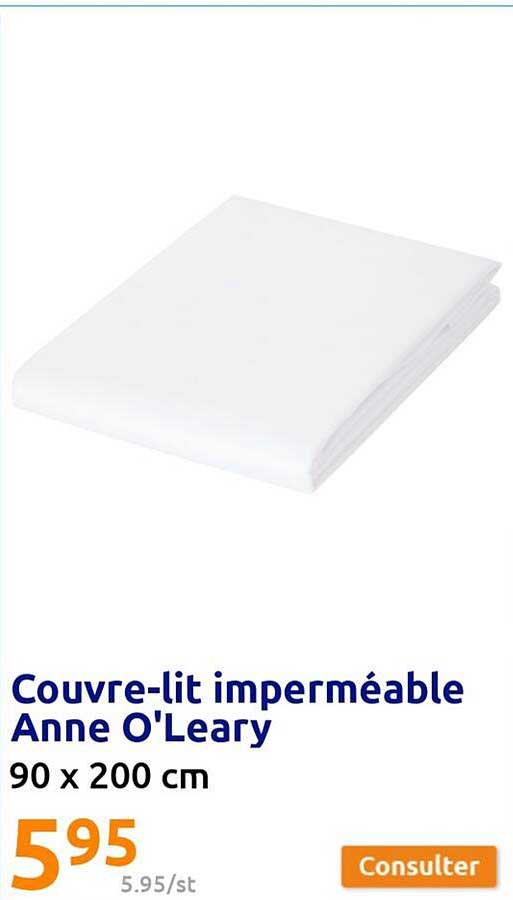 couvre-lit imperméable anne o'leary