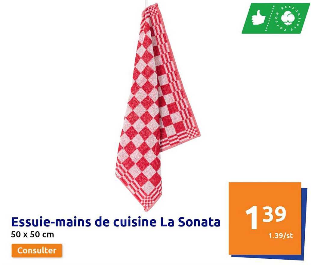 essuie-mains de cuisine la sonata