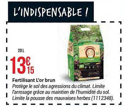 fertilisant l'or brun