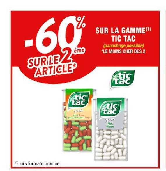 la gamme tic tac
