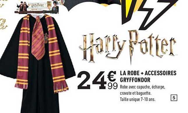 la robe + accessoires gryffondor harry potter