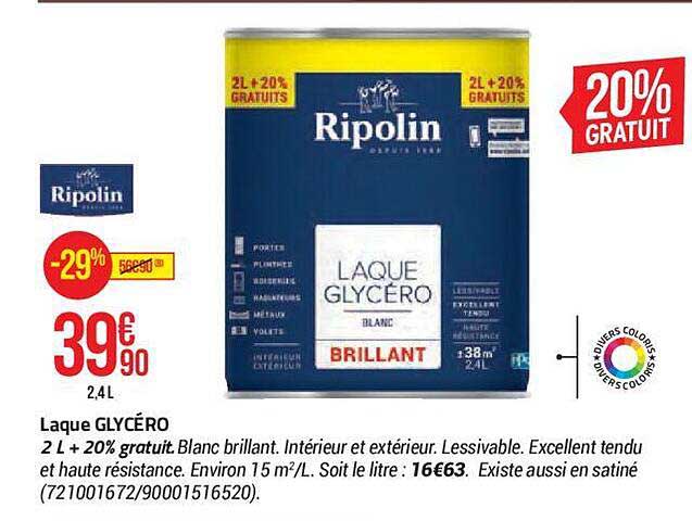 laque glycéro ripolin