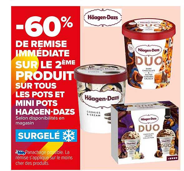 pots et mini pots häagen-dazs