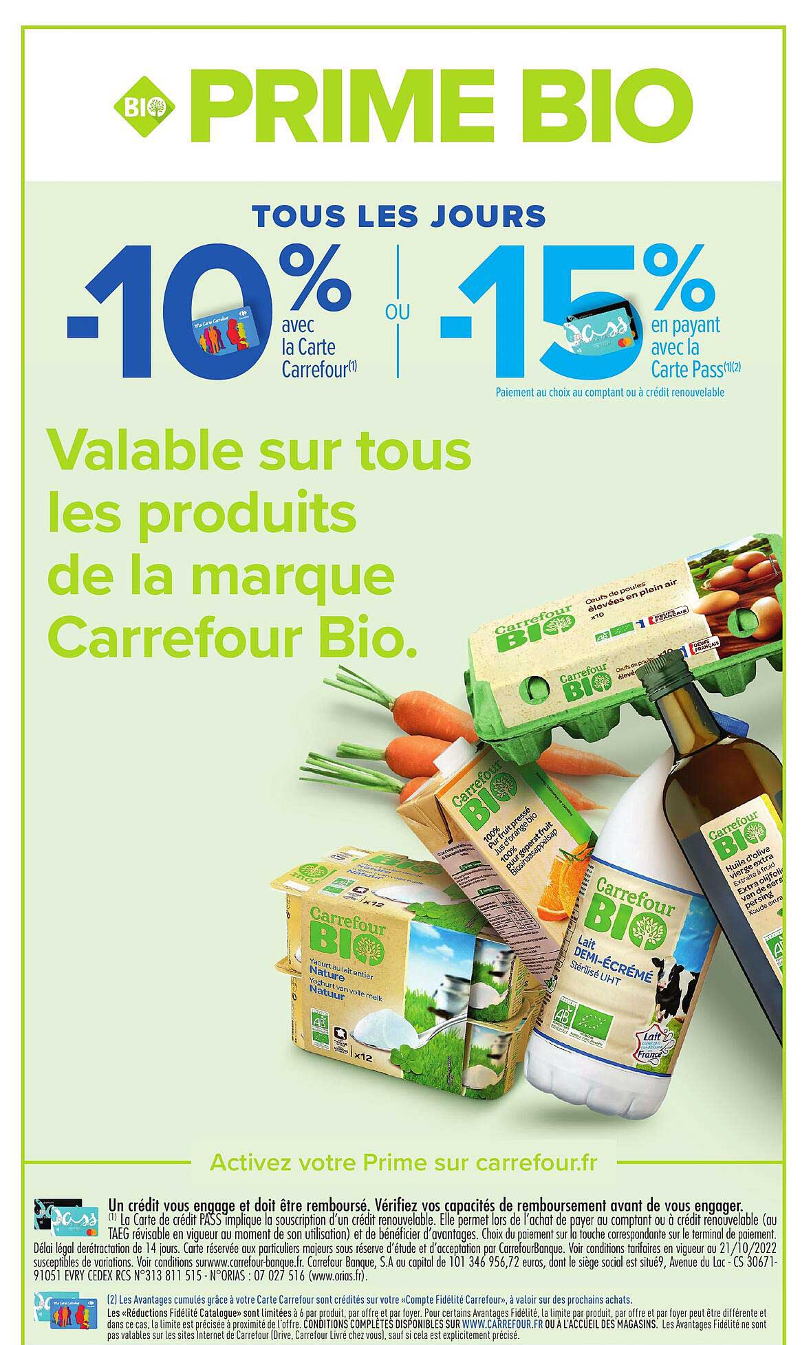 Produits Carrefour Bio