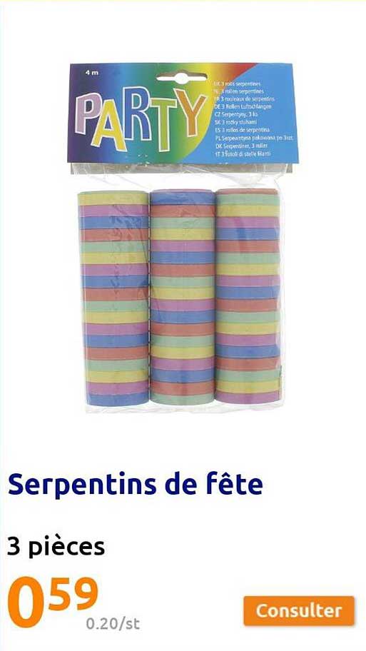 Serpentins De Fête