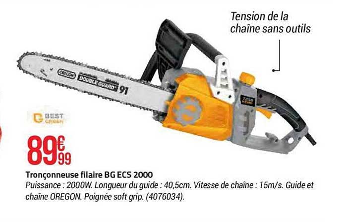 tronçonneuse filaire bg ecs 2000