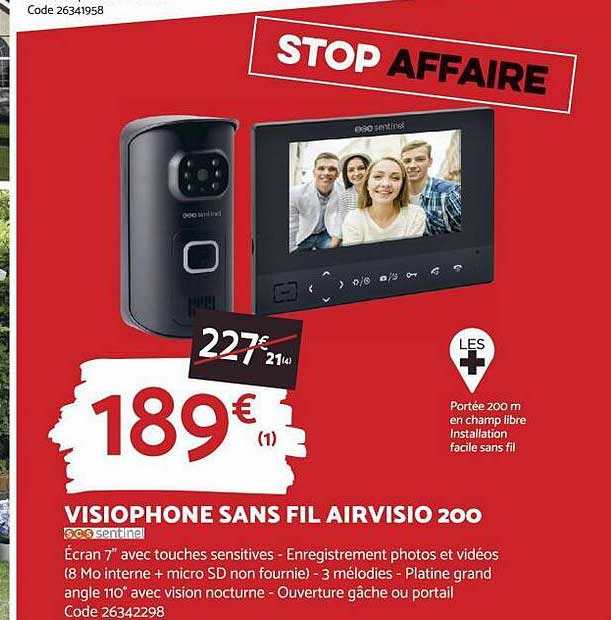 visiophone sans fil airvisio 200