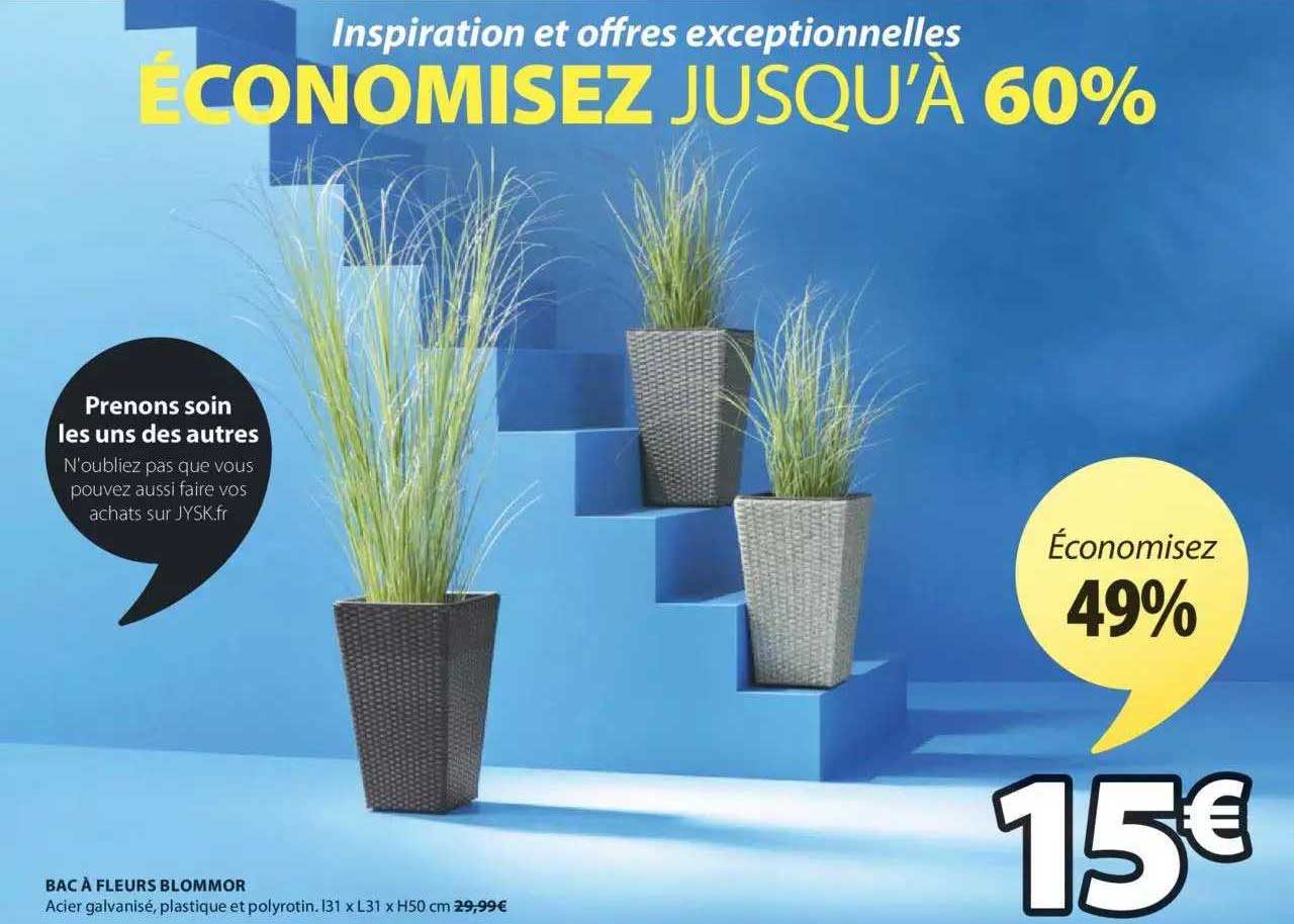 bac à fleurs blommor