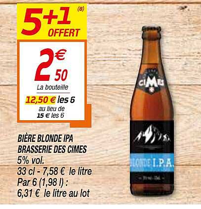 bière blonde ipa brasserie des cimes